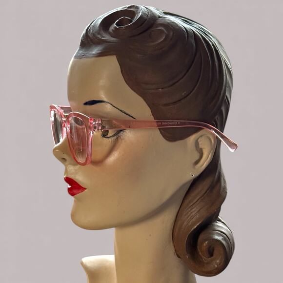 Betsey Johnson +2.00 Readers Reading Glasses Pink Rounded Square - Picture 3 of 4